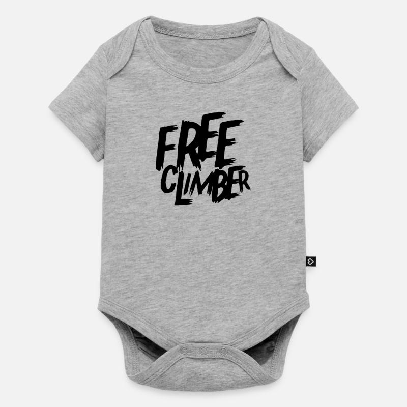 Escalade libre Grimpeurs - Body à manches courtes Premium Bébé - gris chiné