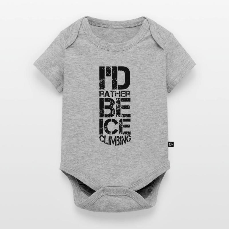 Eisklettern Eistour Eiswand Eiskletterer Eispickel Baby Premium Kurzarmbody