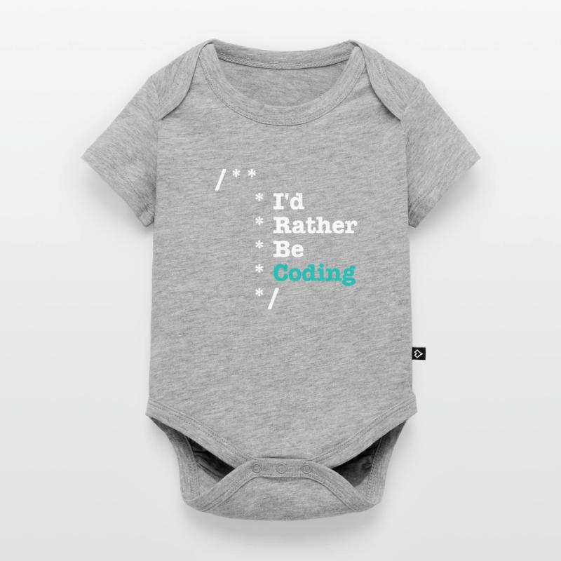 Id Rather Be Coding Comments - Informatiker Baby Premium Kurzarmbody
