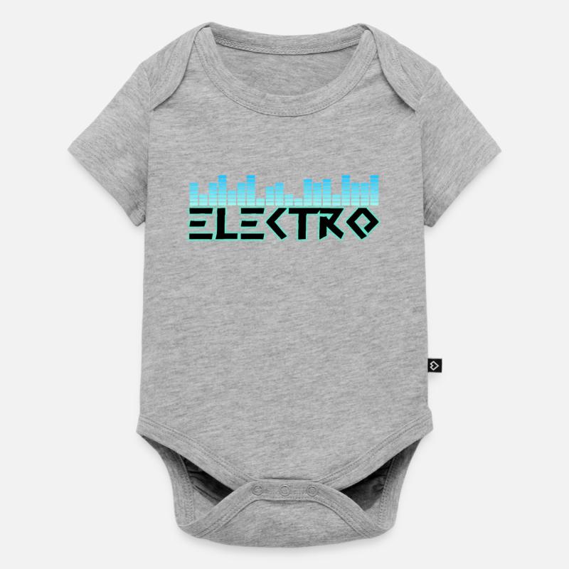 Electro - Body à manches courtes Premium Bébé - gris chiné