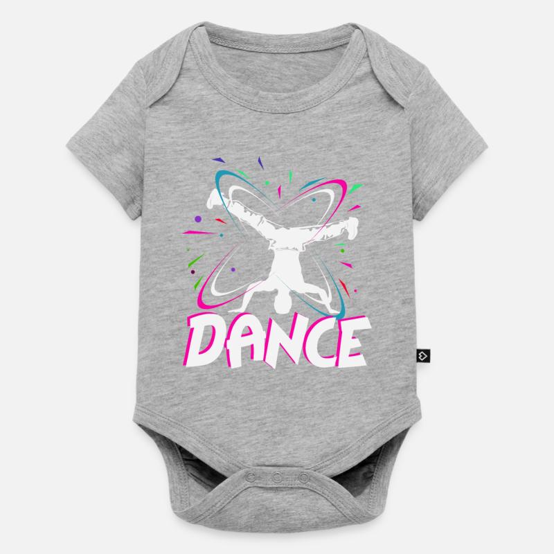 breakdancer - Body à manches courtes Premium Bébé - gris chiné