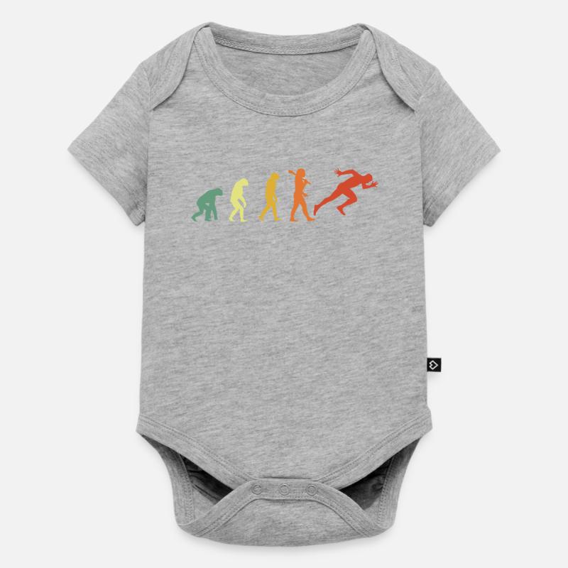 Sprinter Evolution Retro Edition - Baby Premium Kurzarmbody - Grau meliert