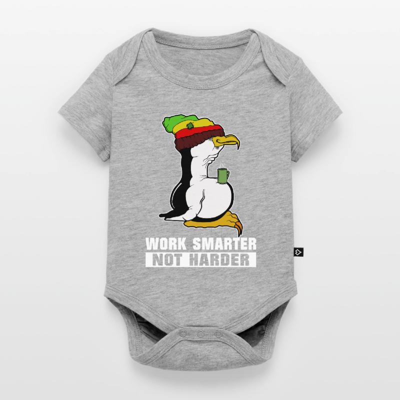 Linux Pinguin Kaffeepause Rasta Informatik PC Nerd Baby Premium Kurzarmbody