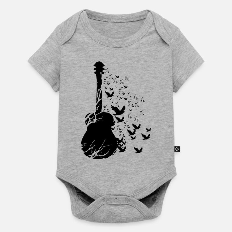 Guitariste guitariste - Body à manches courtes Premium Bébé - gris chiné