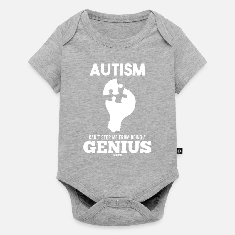 autisme - Body à manches courtes Premium Bébé - gris chiné