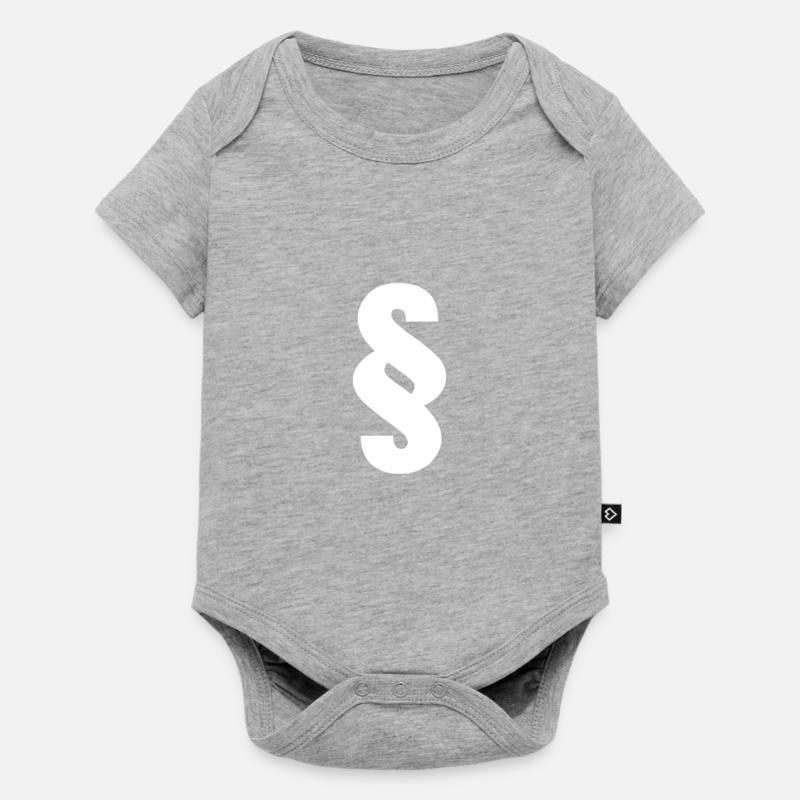 paragraphe - Body à manches courtes Premium Bébé - gris chiné