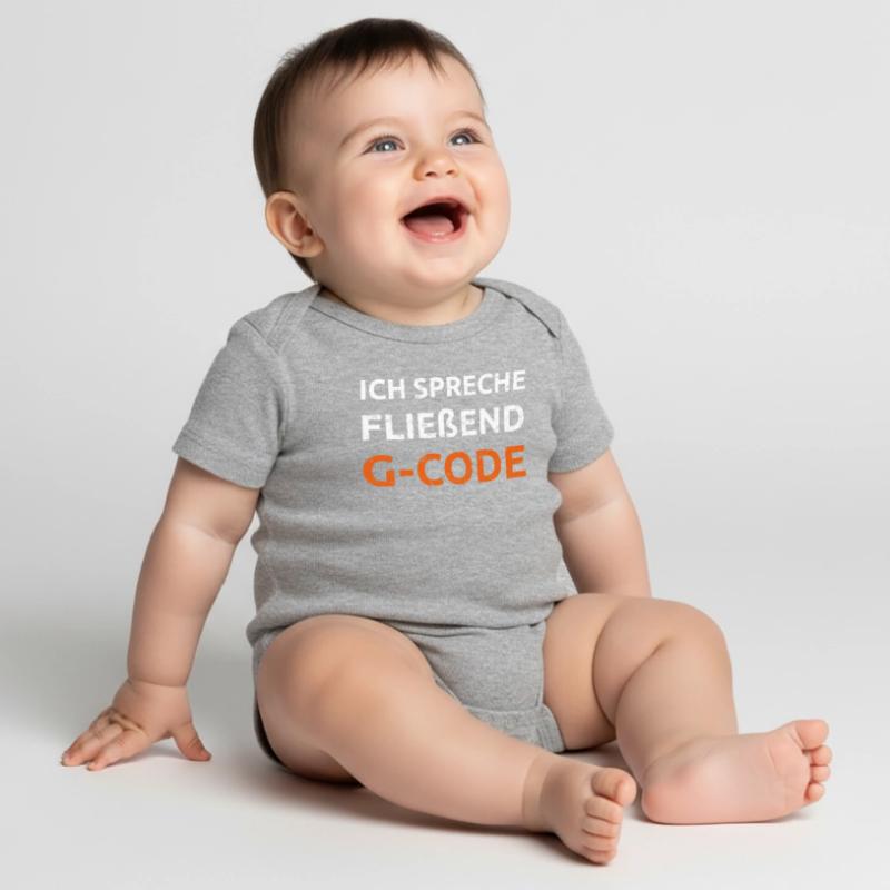 Ich spreche G Code CAM Programmierer Geschenk Baby Premium Kurzarmbody