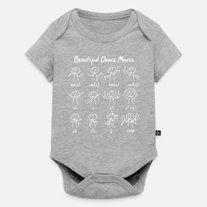 Maths drôles Proverbes Prof de maths - Body à manches courtes Premium Bébé - gris chiné