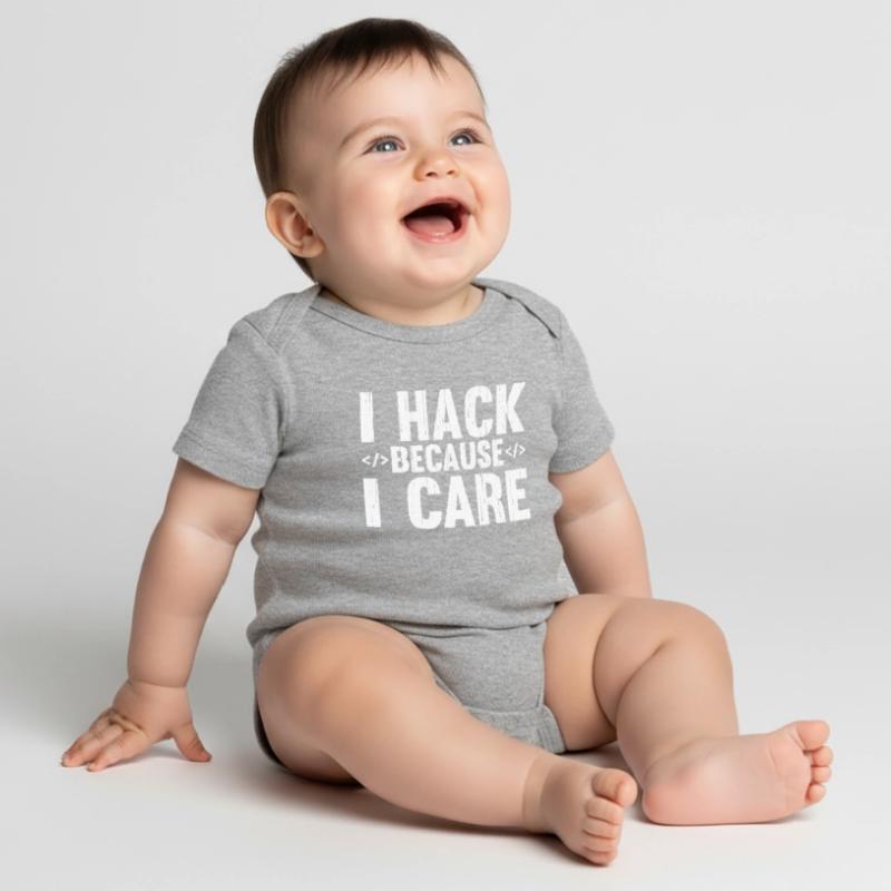 Hacker Hacking Code Computer admin Spruch Geschenk Baby Premium Kurzarmbody