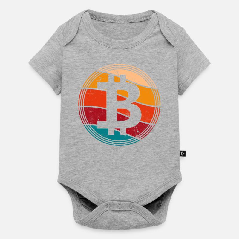 Bitcoin - Body à manches courtes Premium Bébé - gris chiné