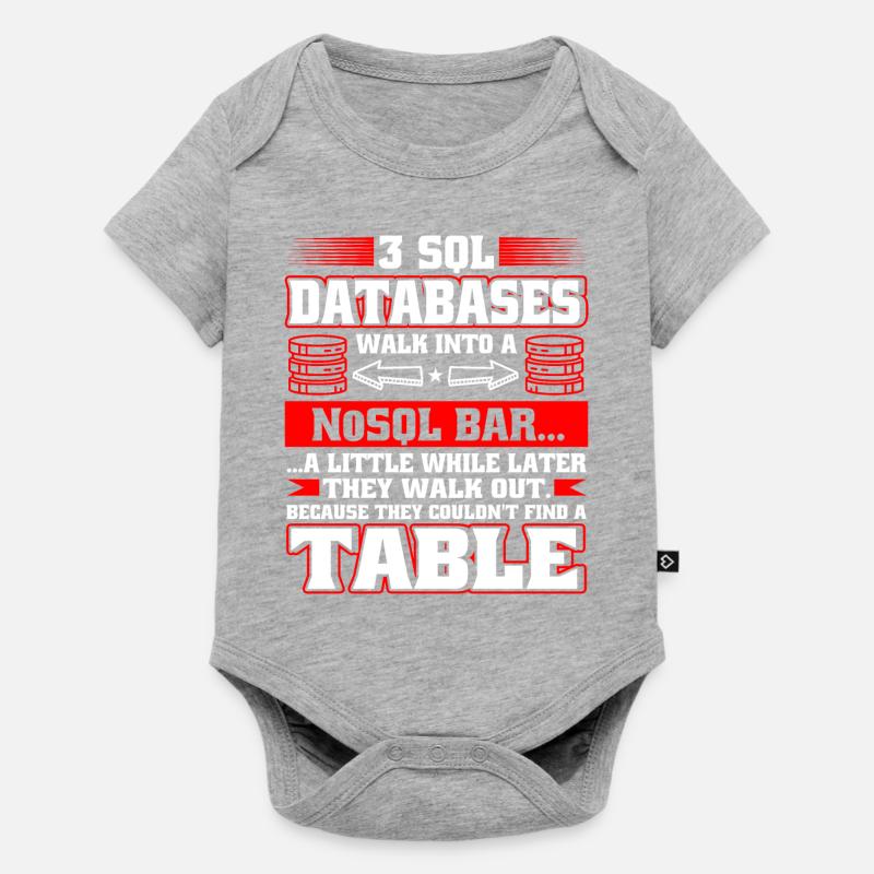Database Administrator SQL Database Admin - Body à manches courtes Premium Bébé - gris chiné