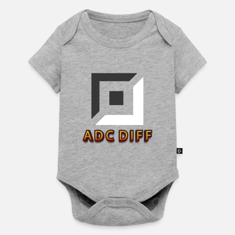 Adc diff Tilter jeu incliné - Body à manches courtes Premium Bébé - gris chiné