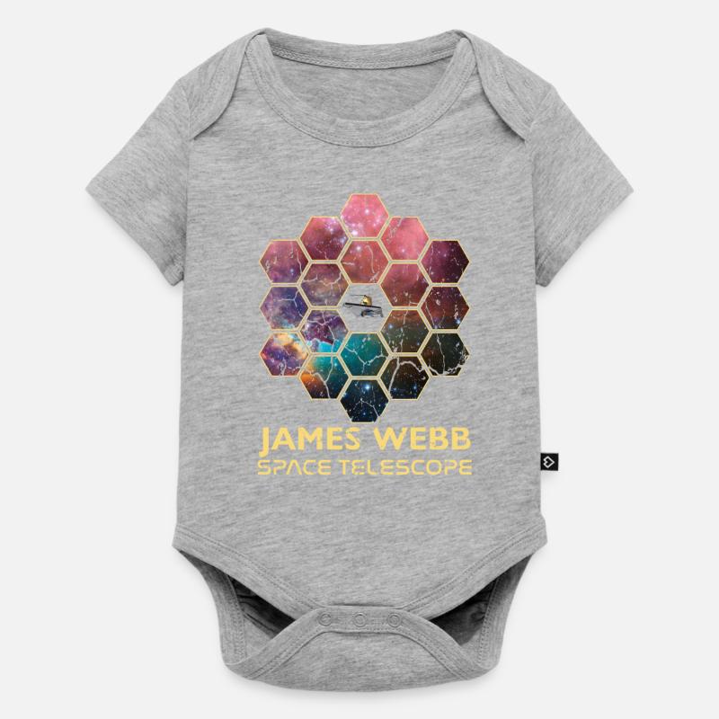jwst Télescope spatial James Webb - Body à manches courtes Premium Bébé - gris chiné