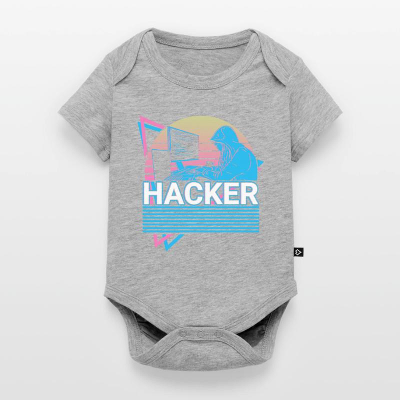 Hacker Coding Programmierer Vaporwave Ästhetisches Baby Premium Kurzarmbody