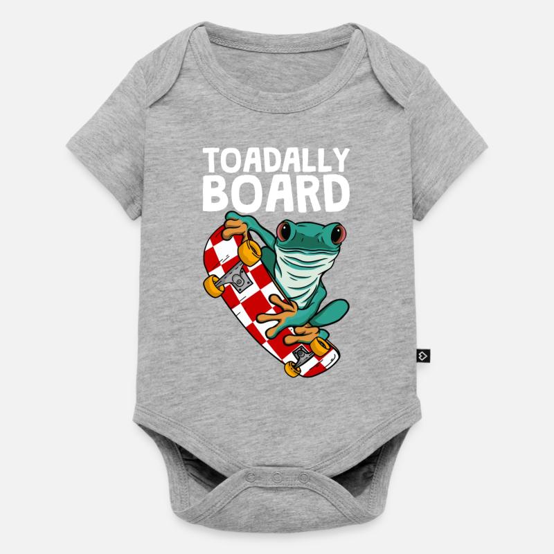 Frog Skateboarding Skateboard Toadally Board - Body à manches courtes Premium Bébé - gris chiné