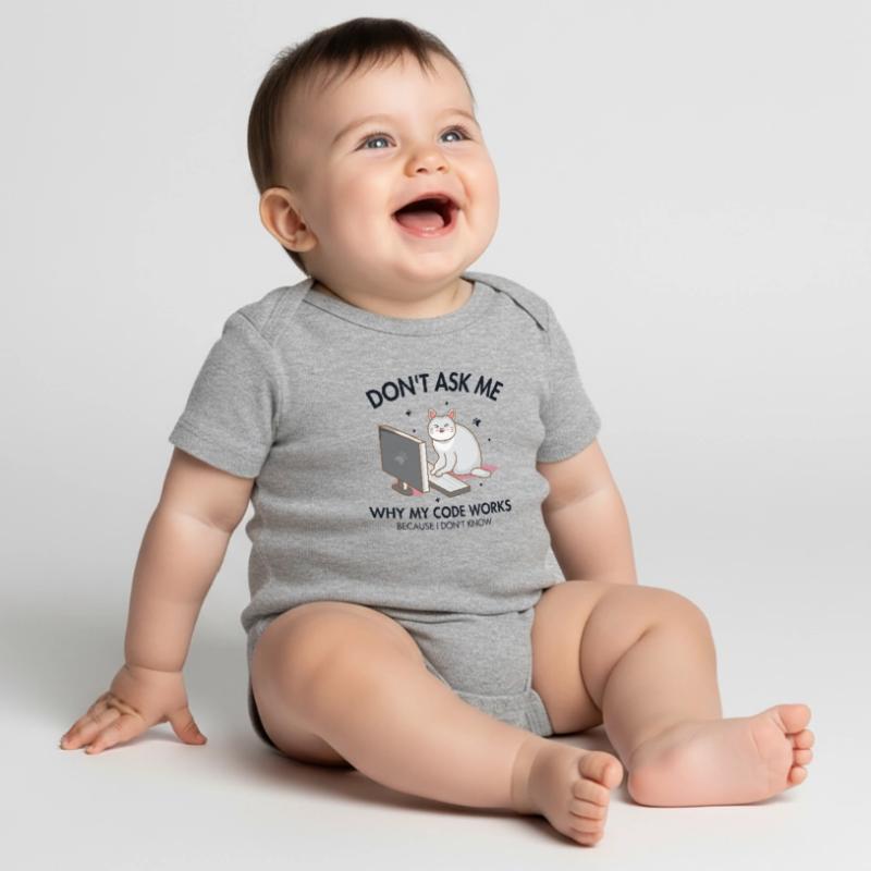 Don't ask me why my Code Works Developer Coder Baby Premium Kurzarmbody