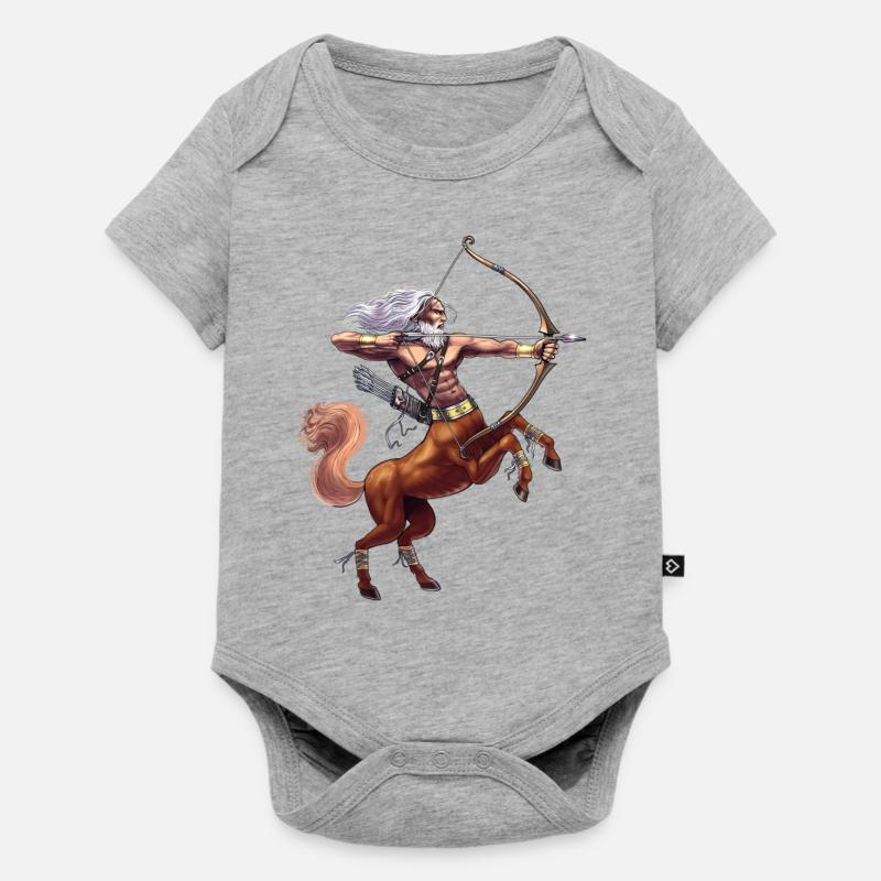 Mythologie grecque Divinité Centaure - Body à manches courtes Premium Bébé - gris chiné