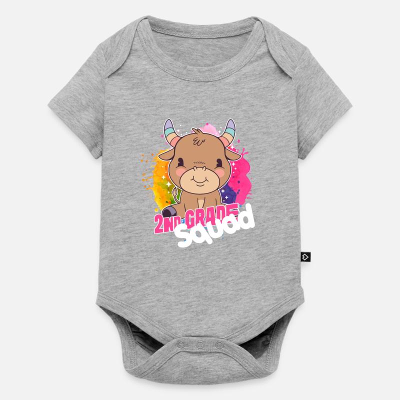 2nd Grade Squad, Second Grader - Baby Premium short-sleeve bodysuit - heather grey
