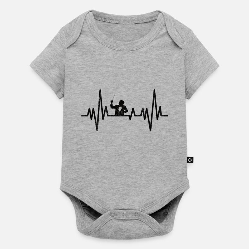 Dirigenten Geschenk Dirigent Musik Dirigieren - Baby Premium Kurzarmbody - Grau meliert