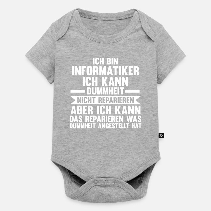 IT Fachmann Informatik Informatiker Programmierer - Baby Premium Kurzarmbody - Grau meliert