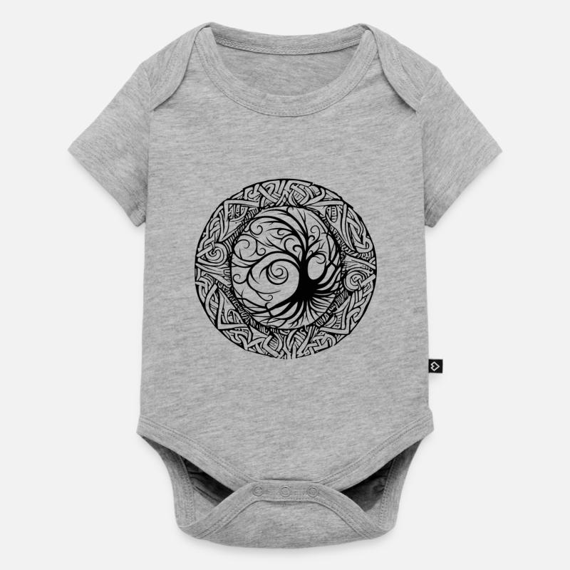 Celtic Ireland Celtic Knot Pattern Tree - Body à manches courtes Premium Bébé - gris chiné