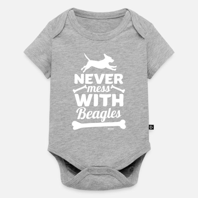 Beagle - Body à manches courtes Premium Bébé - gris chiné