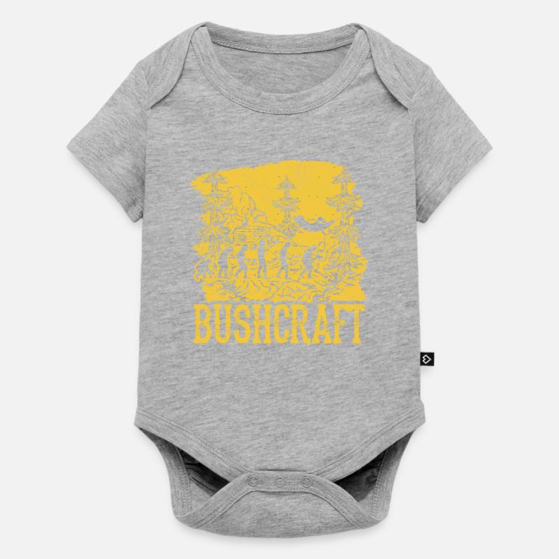 Bushcraft Survival Hammocking Evolution - Baby Premium short-sleeve bodysuit - heather grey