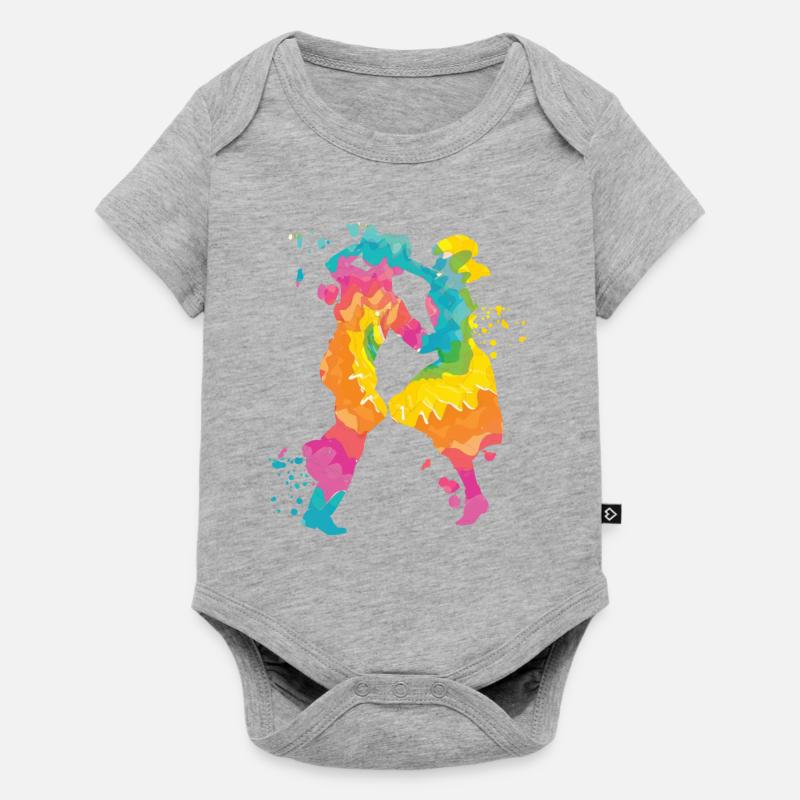 Danse Swing 60s Boogie Woogie - Body à manches courtes Premium Bébé - gris chiné