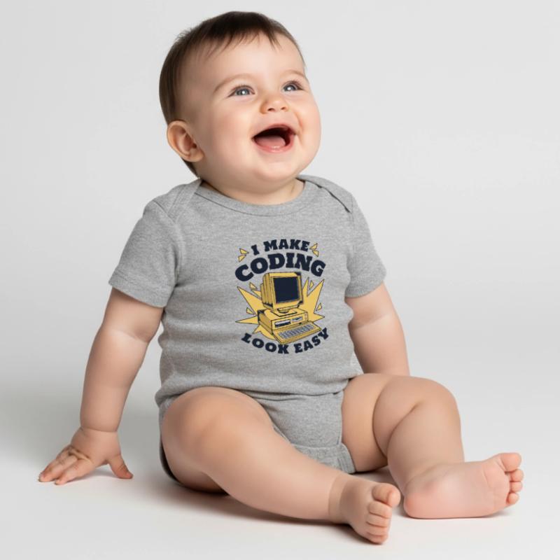 Je rends le codage facile Developer Coder Body à manches courtes Premium Bébé