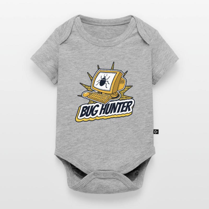 Bug Hunter Software Engineer Developer Coder Baby Premium short-sleeve bodysuit