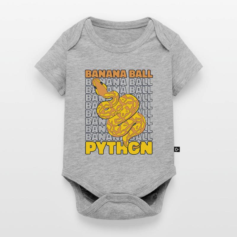 Boule de banane Python Serpent Python Boule de banane Body à manches courtes Premium Bébé