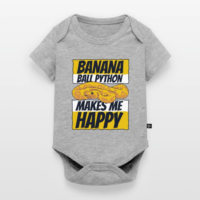 Me rend heureux Serpent Python Boule de banane Python Body à manches courtes Premium Bébé