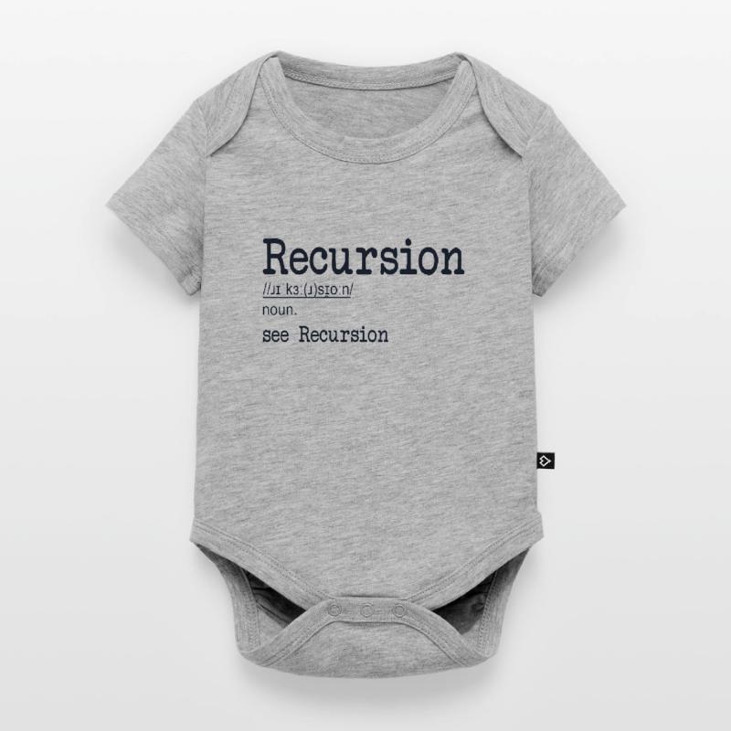 Recursion Definition Developer Coder Programmer Baby Premium short-sleeve bodysuit
