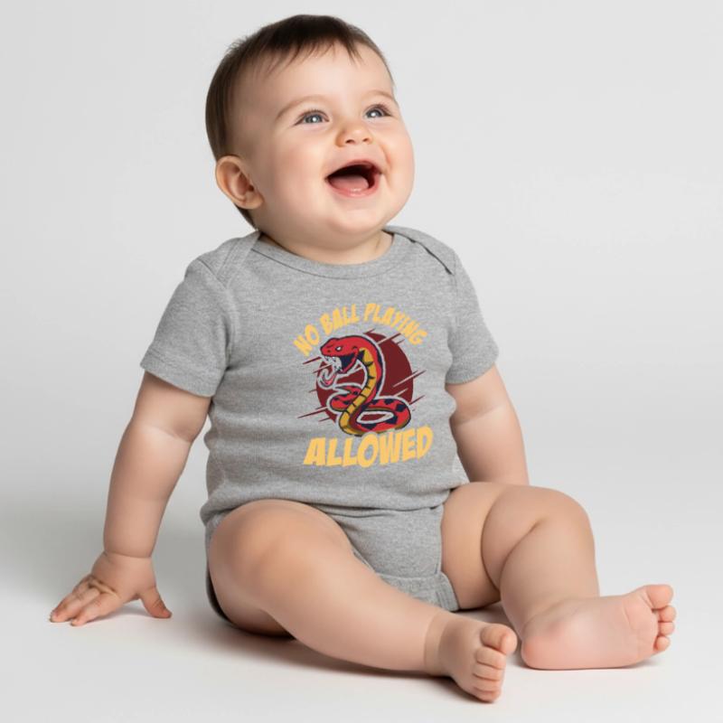Ball Python Snake Baby Premium short-sleeve bodysuit