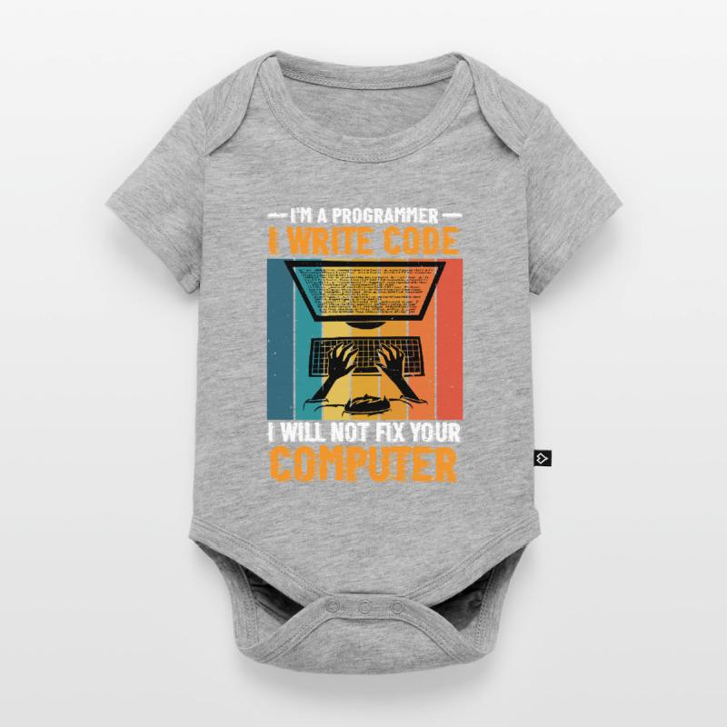 I'm A Programmer I Will Not Fix Your Computer 2 Baby Premium short-sleeve bodysuit
