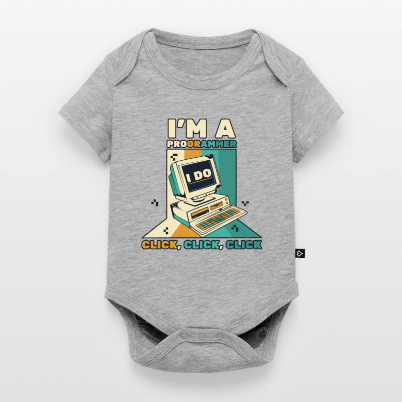 Je suis un programmeur Click Software Engineer Coder Body à manches courtes Premium Bébé
