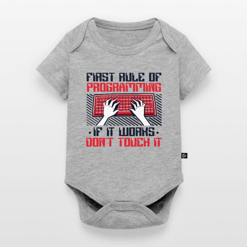 If It Works Don't Touch It Developer Coder Baby Premium short-sleeve bodysuit