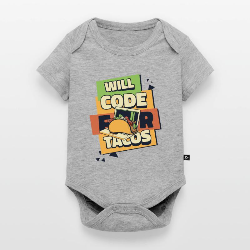Will Code For Tacos Developer Coder Programmer Body à manches courtes Premium Bébé