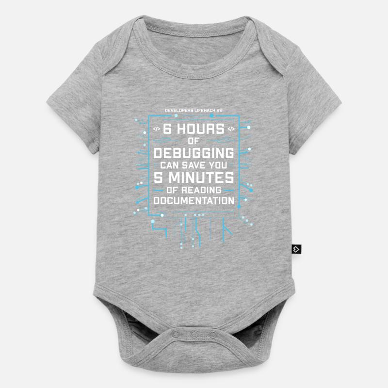 Programmer Humor Coding Jokes Developer - Baby Premium short-sleeve bodysuit - heather grey
