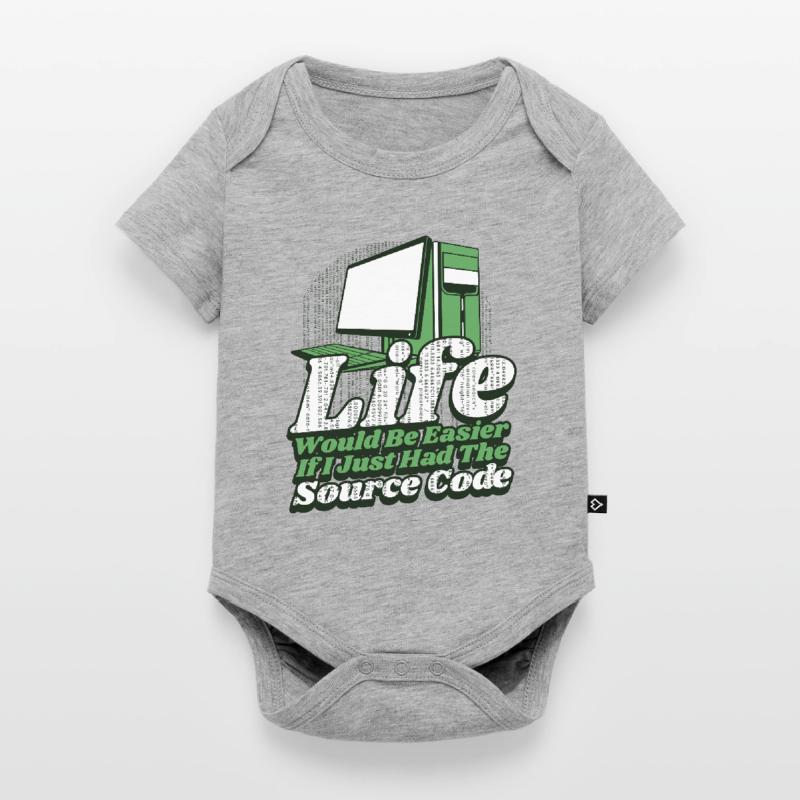 Life Would Be Easier Developer Coder Programmer Baby Premium short-sleeve bodysuit