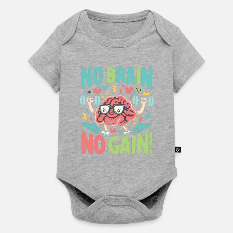 Nerd Nerds Nerd Dictons Nerd Cadeaux - Body à manches courtes Premium Bébé - gris chiné