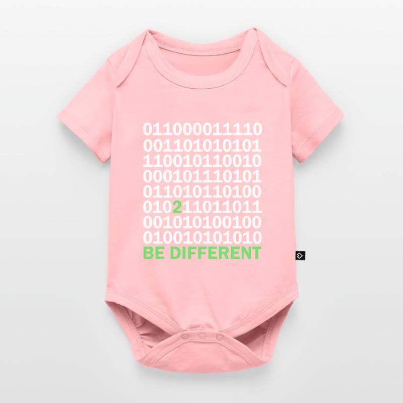 Binary Code Be Different Baby Premium short-sleeve bodysuit