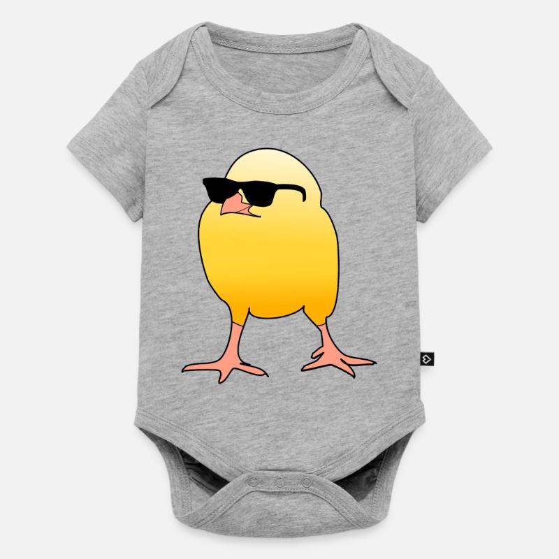 Poussin cool - Body à manches courtes Premium Bébé - gris chiné