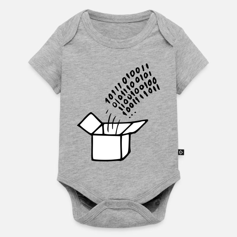 OpenSource Code - Body à manches courtes Premium Bébé - gris chiné