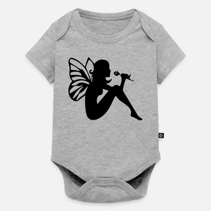 Fée - Body à manches courtes Premium Bébé - gris chiné