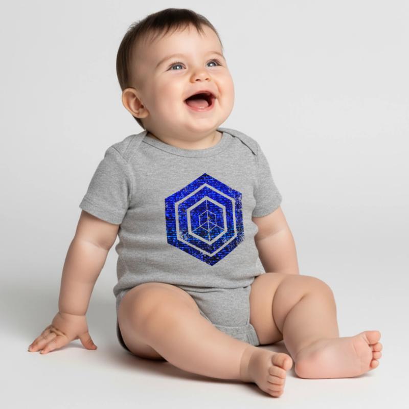 Hexagon-Programmierung Programmierer Codierung geometrisch Baby Premium Kurzarmbody
