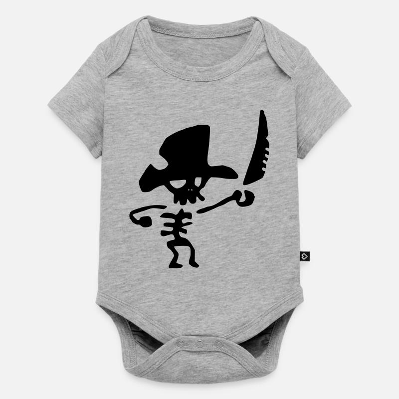 pirate - Body à manches courtes Premium Bébé - gris chiné