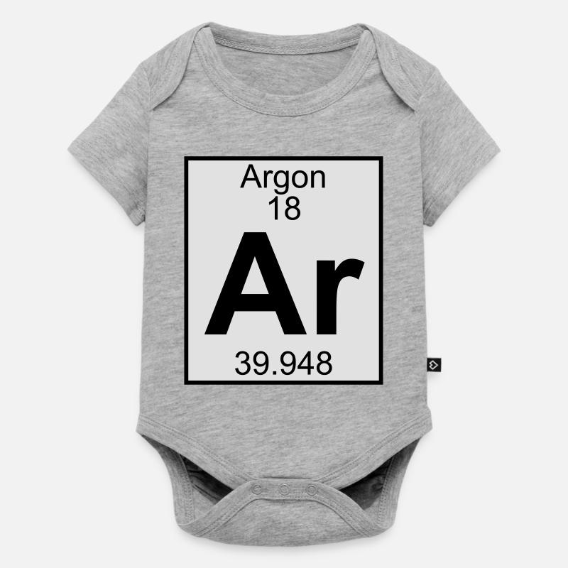 Elements 18 - ar (argon) - Full (white) - Body à manches courtes Premium Bébé - gris chiné