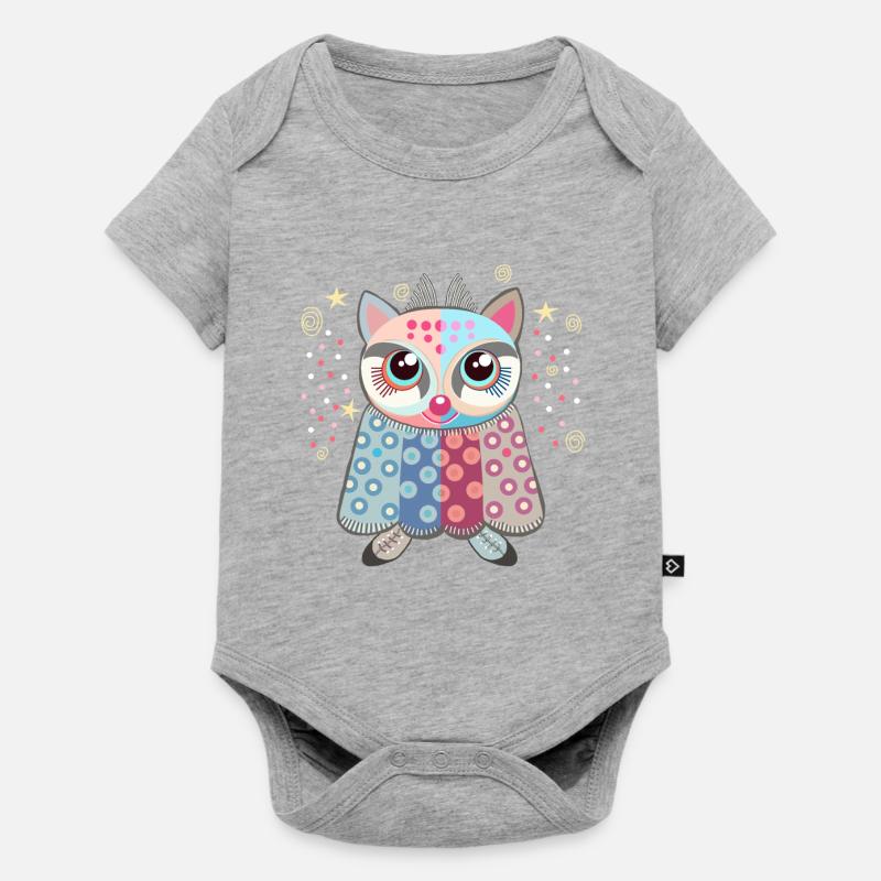 zézette - Body à manches courtes Premium Bébé - gris chiné