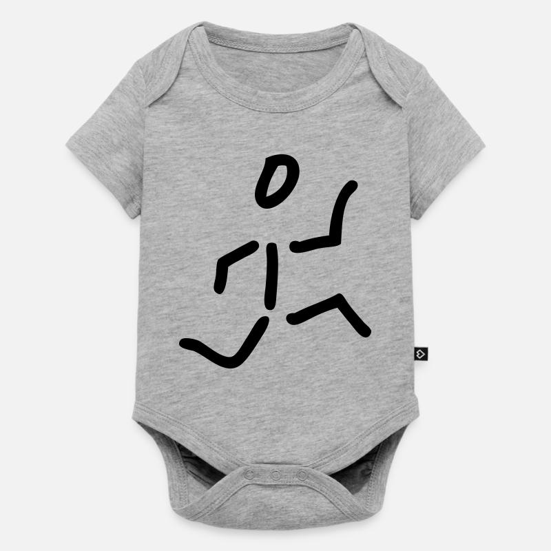 runner - Body à manches courtes Premium Bébé - gris chiné